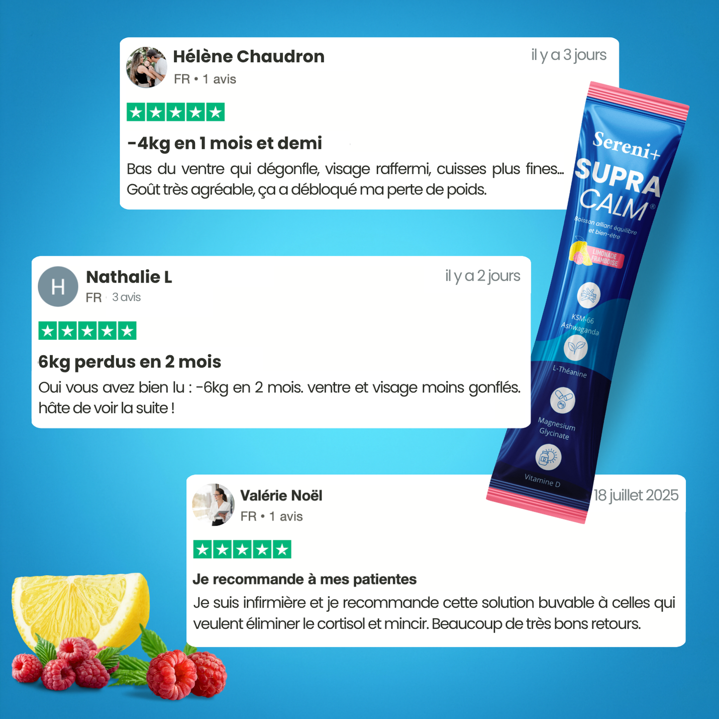 Sereni+ Supracalm® – Mélange à boire pour équilibrer le cortisol